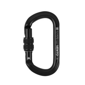 Карабин VENTO™ Овал с муфтой keylock, vpro 0042 black/vnt1042