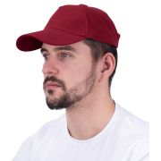 Бейсболка бордовая