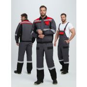 Костюм Виват-2 Премиум IMP (тк.Смесовая, 240) п/к, т.серый/черный/красный
