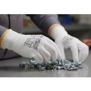 Перчатки ProfLineSpecialist нейлоновые с ПУ-покрытием, белый