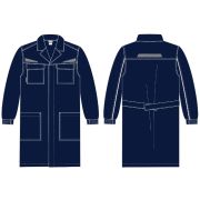 Халат ProfLineSpecialist (тк.Смесовая,240), т.синий
