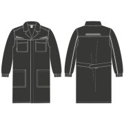 Халат ProfLineSpecialist (тк.Смесовая,240), черный