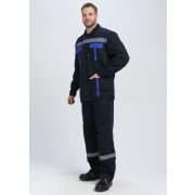 Костюм ИТР СОП IMP (тк.Саржа,250) п/к, т.синий/васильковый