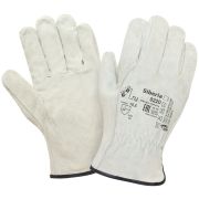 Спилковые перчатки серые Siberia 0220GR